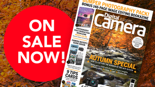 Front cover of issue 312 (October 2026) of Digital Camera World magazine and a red blob that reads 'On sale now!'