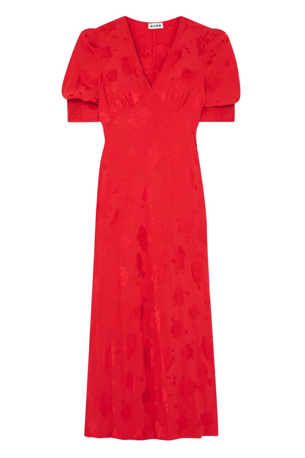 Autummn/Winter 2023 trends: Rixo Zadie satin-jacquard midi dress