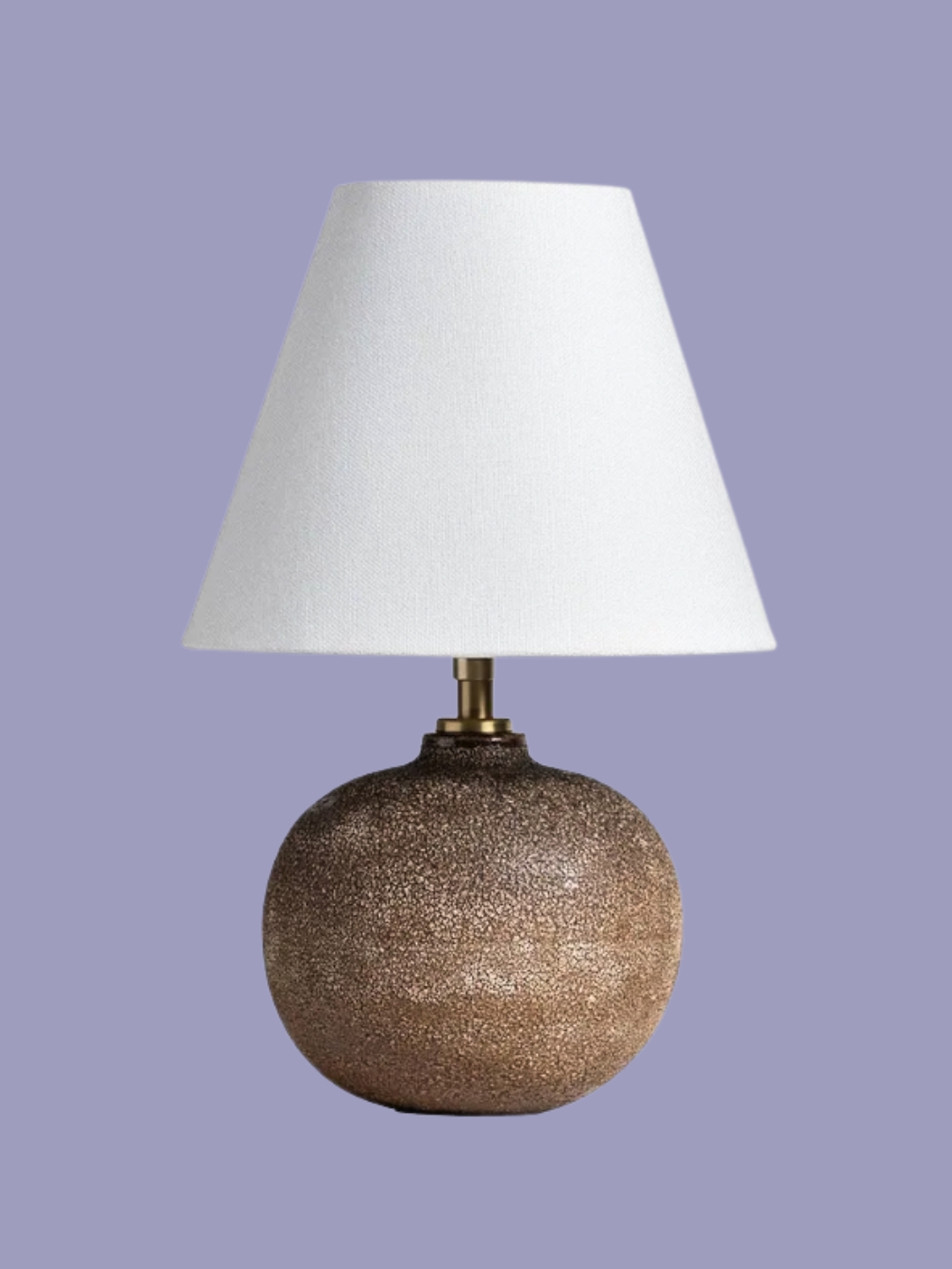 HEATHFIELD &amp; CO., Avani Mini Table Lamp with Oyster Glaze Linen Shade