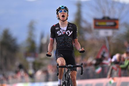 Geraint Thomas wins stage 2 at Tirreno-Adriatico
