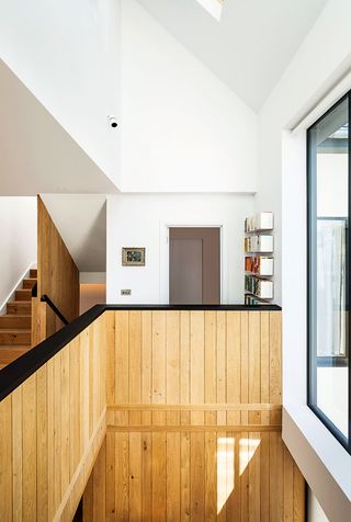 double height contemporary landing