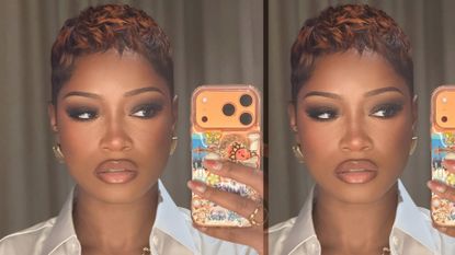 Photo of Keke Palmer taking a mirror selfie 