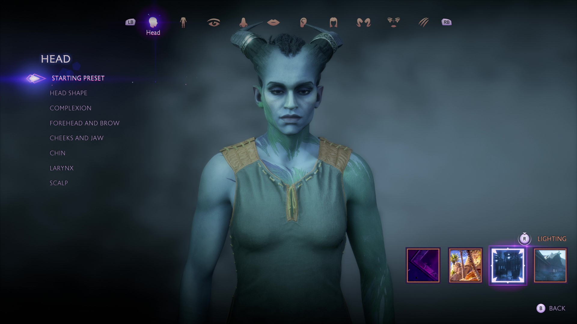 Dragon Age: The Veilguard - character creator lighting options