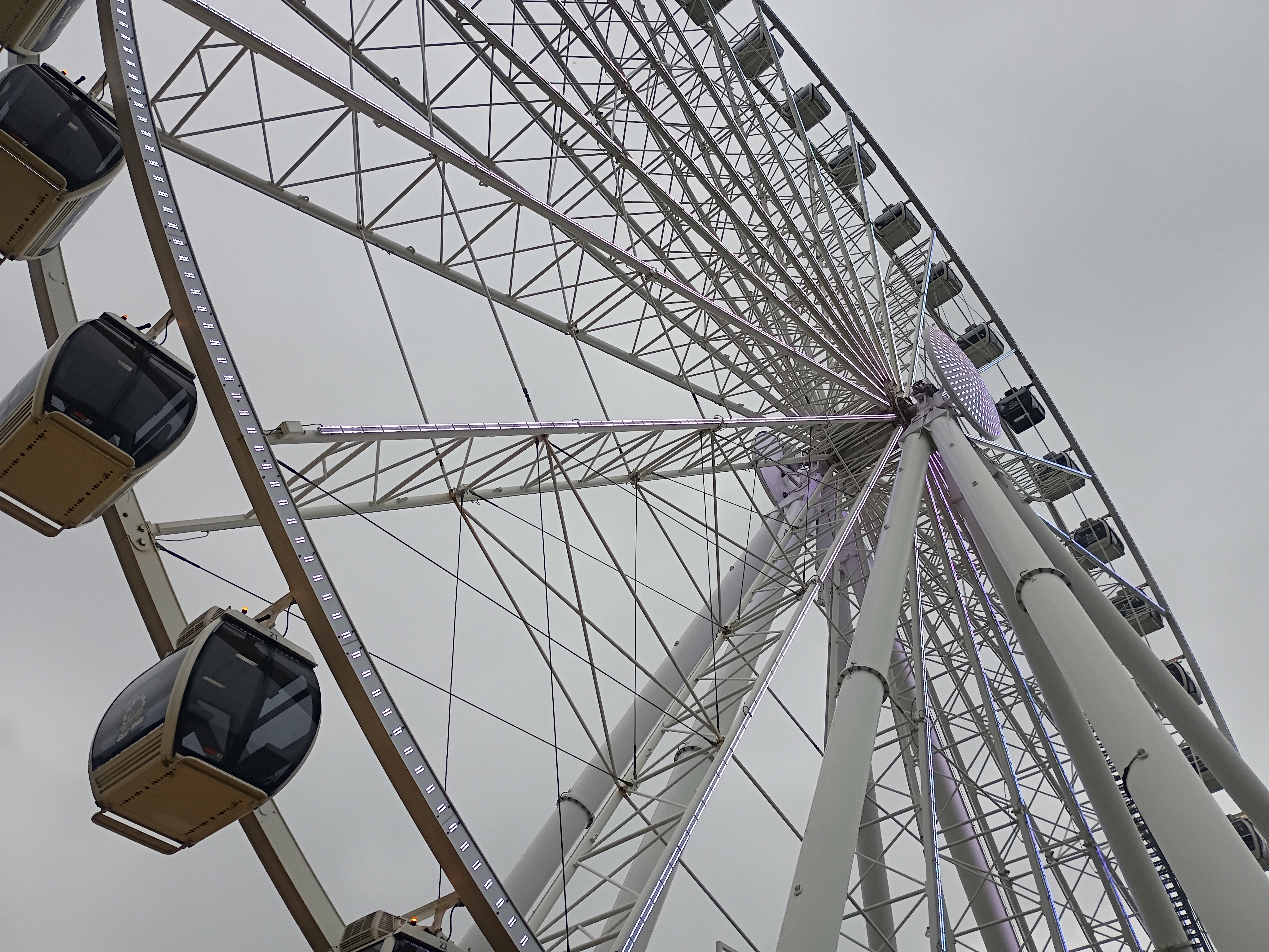 A Ferris wheel