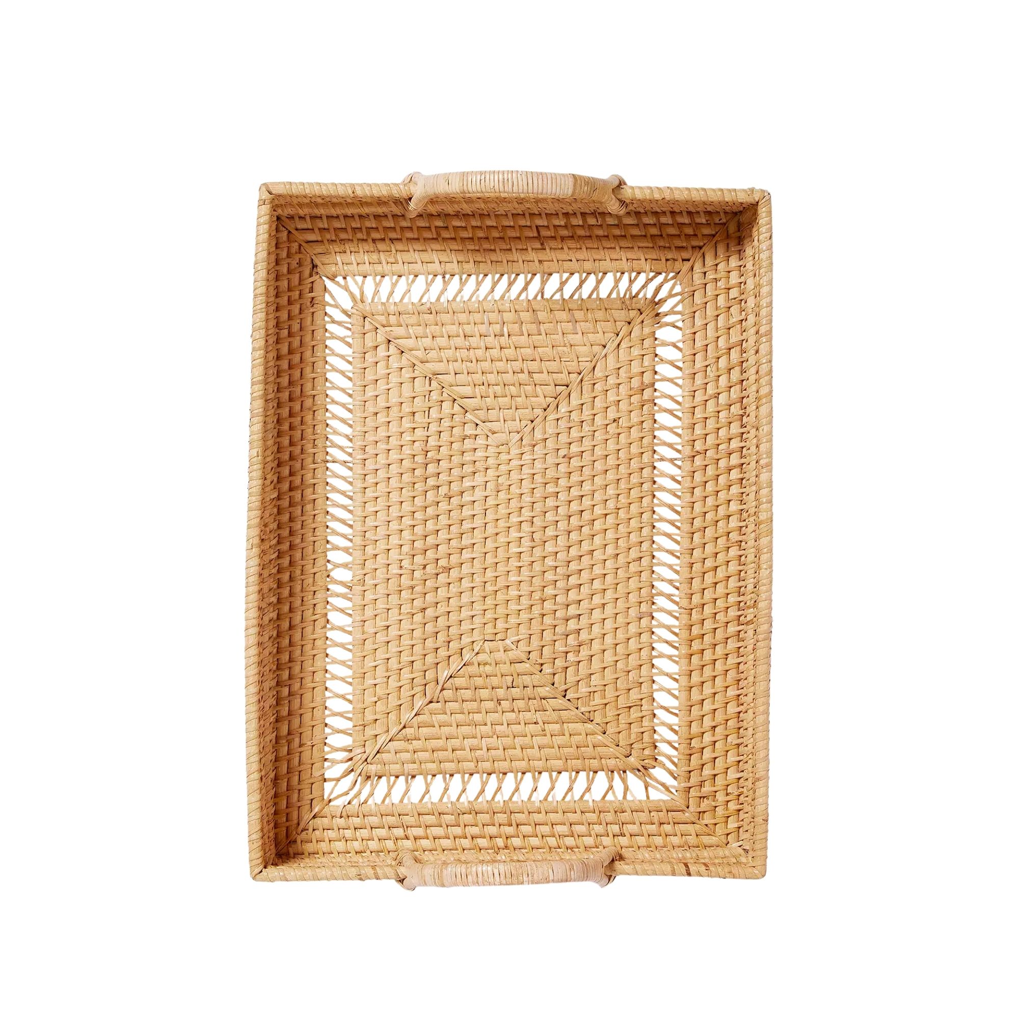 rectangular woven tray