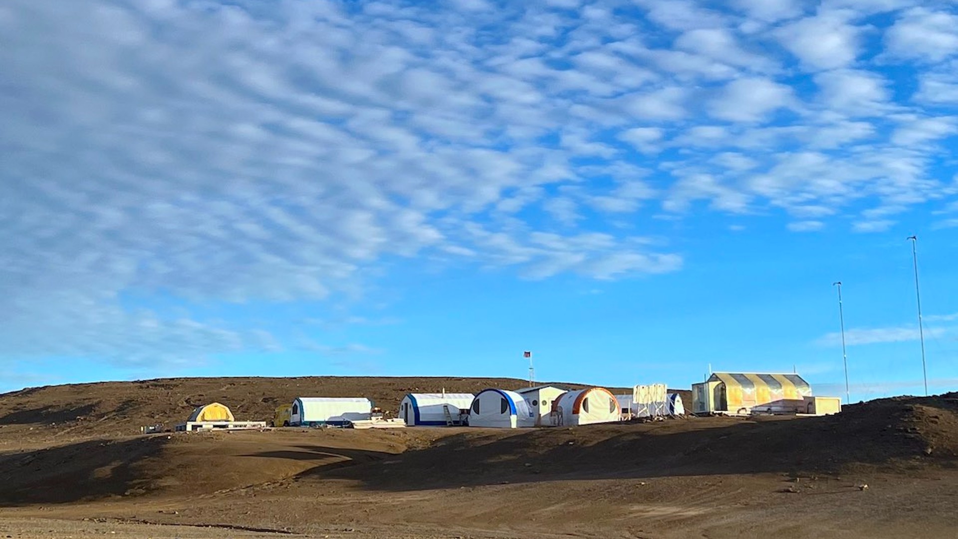 A view of the Haughton-Mars Project base.