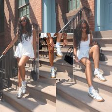 sierra mayhew wearing gola sneakers