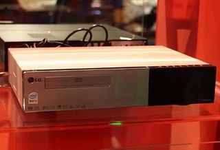 The commercially available Viiv PC portfolio includes this LG entertainment center PC shown at the Consumer Electronics Show 2006.