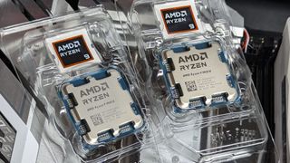 AMD Ryzen 9 9900X and 9950X in plastic packaging