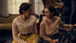 Hailee Steinfeld and Ella Hunt in Dickinson