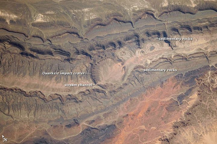 astronaut photograph, impact crater