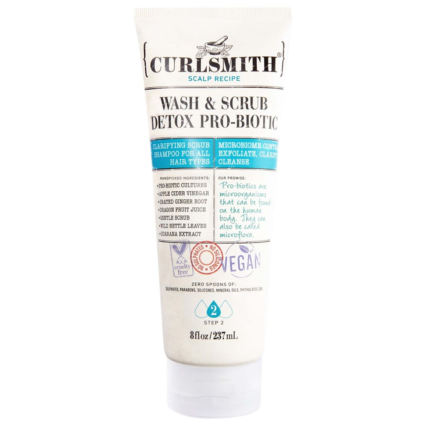 Curlsmith Wash 
Scrub Clarifying Detox Shampoo