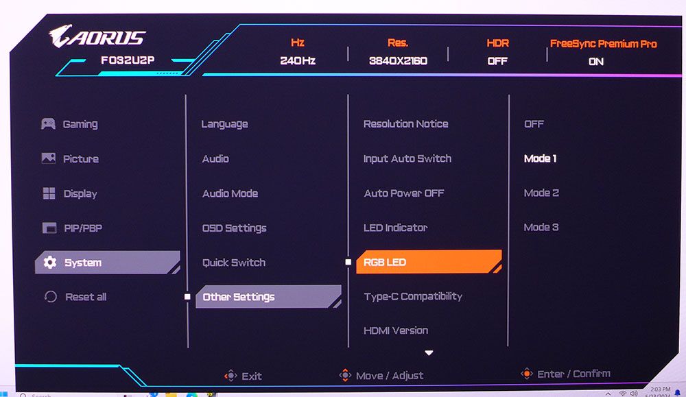 Gigabyte Aorus FO32U2P