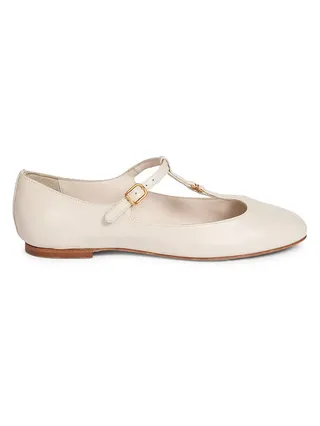 Marcie Leather Ballerina Flats