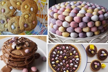 A selection of the best Mini Egg recipes for Easter including Mini Egg cake and cookies