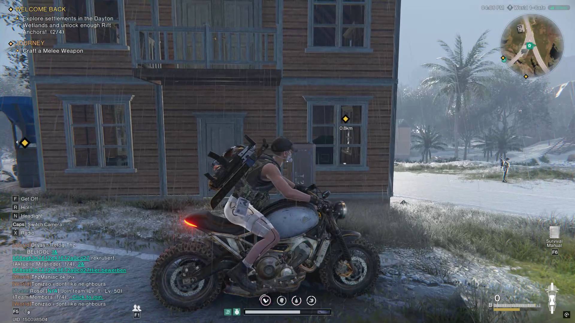 How to get the Motorbike in Once Human