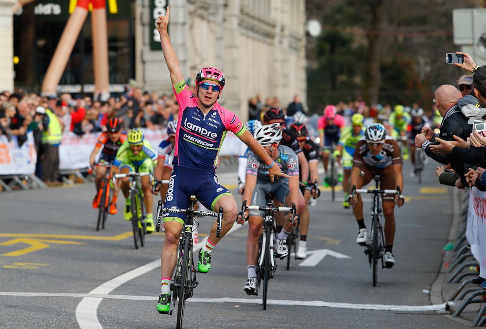 Niccolo Bonifazio (Lampre-Merida) wins GP Lugano.