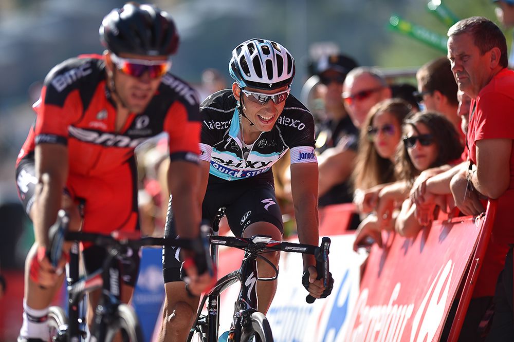 Carlos Verona at the finish of stage 20.