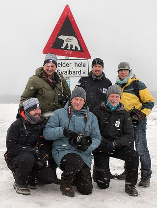 researcher, polar bear, tracking, ear tag, svalbard expedition