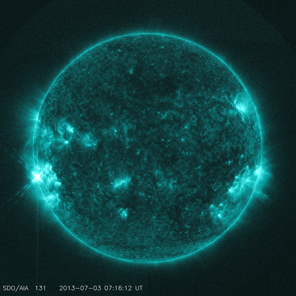 The sun unleashed an M1.5-class solar flare on July 3, 2013