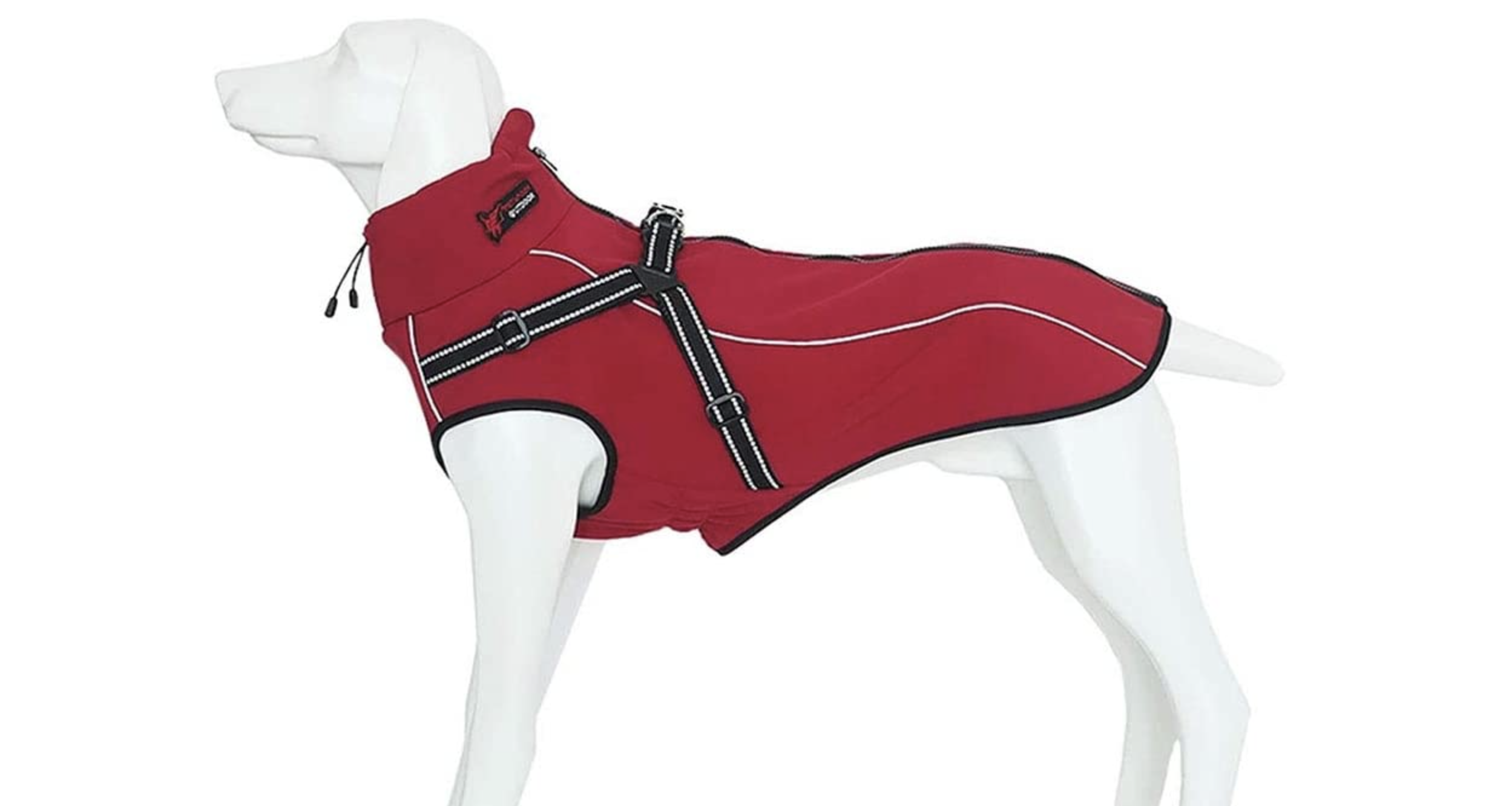 Morezi dog jacket with integral harness