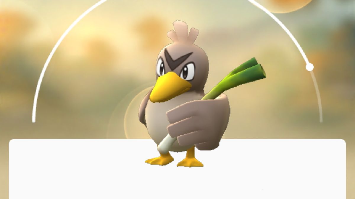 Farfetch'd is now available worldwide in Pokemon Go for the first