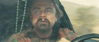 Leonardo DiCaprio in a car in One Battle After Another