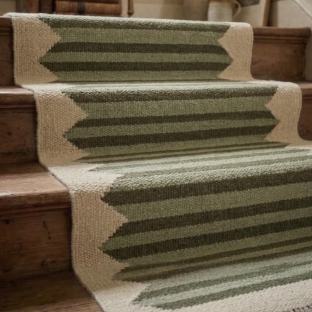 Stripe green runner