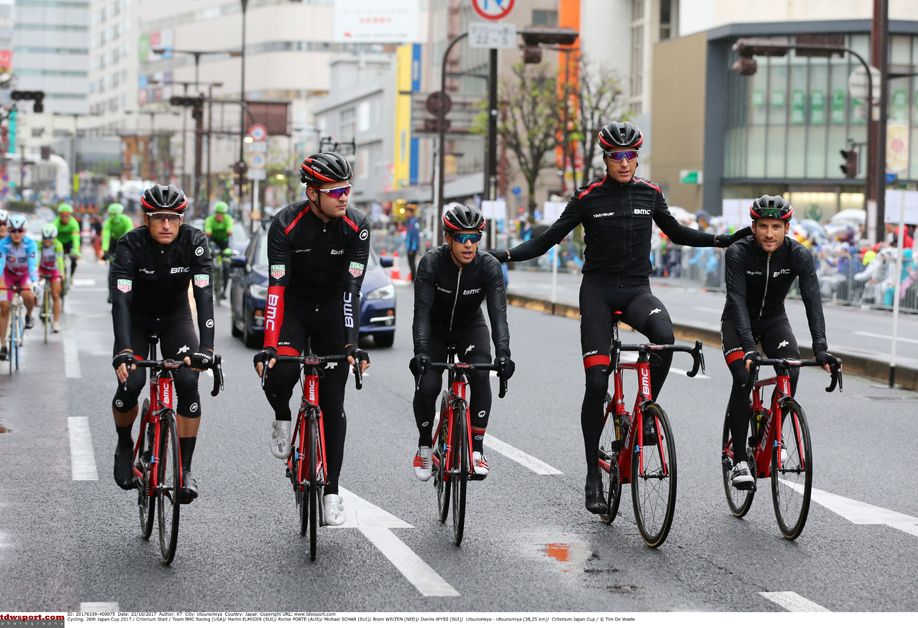 The BMC team at the Japan Cup criterium