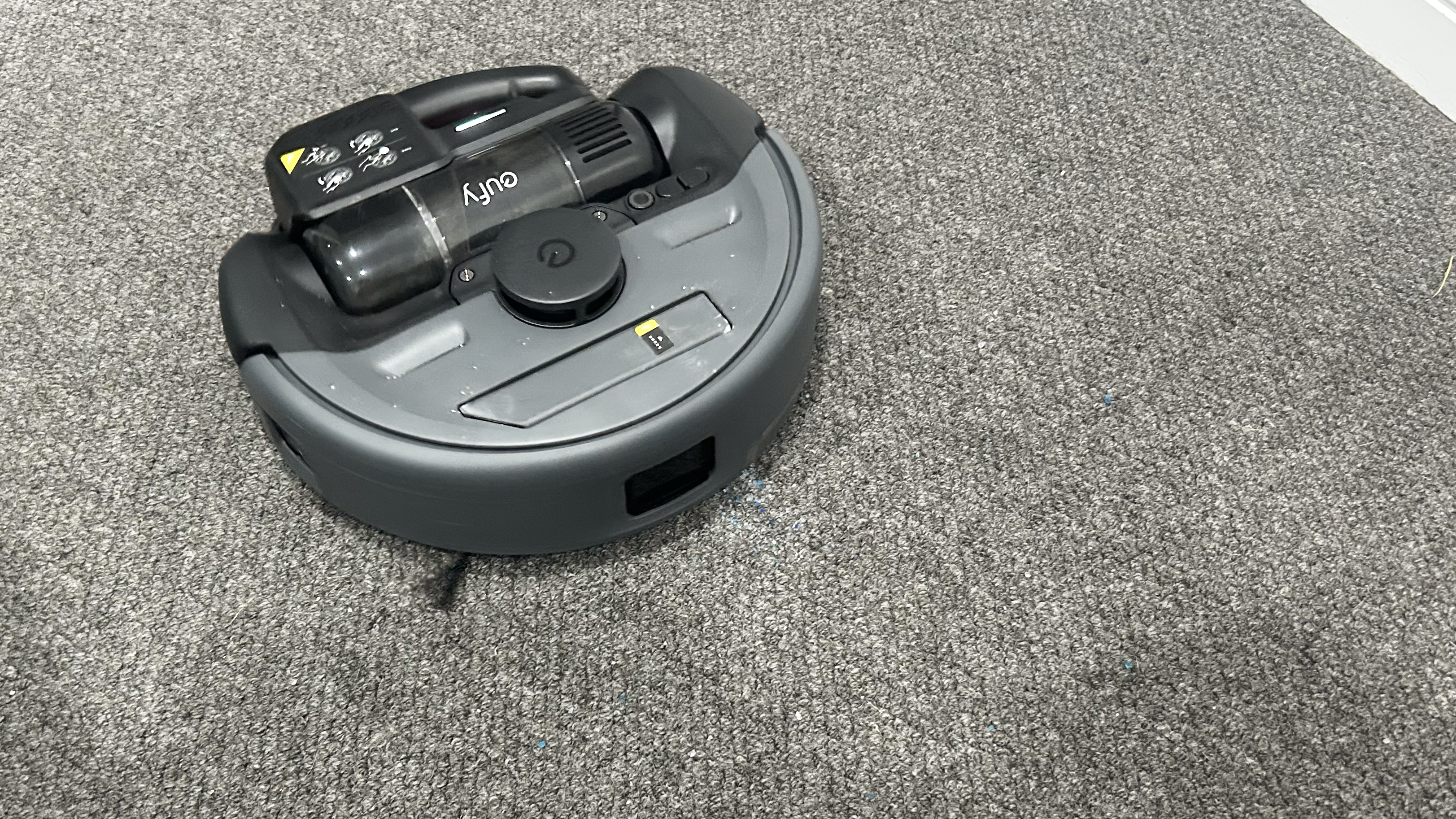 Eufy robot vacuum on carpet
