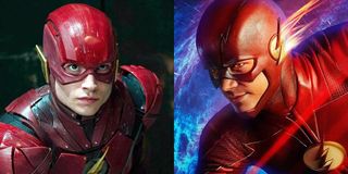 Ezra Miller as Flash in Justice League and Grant Gustin as Flash in CW series