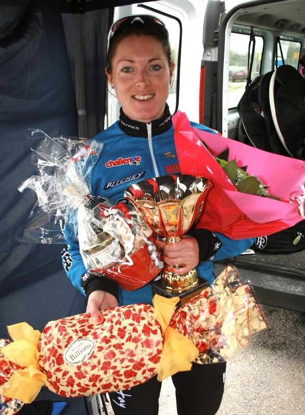 Gabby Day (Renner Custom CX) with an armful of prizes for third