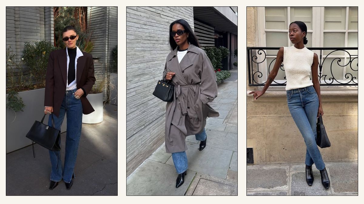 Not Pointed Toe, Not Square—Fashion People Are Wearing Jeans With This Chicer Boots Trend