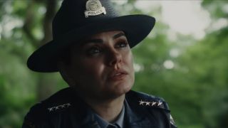 Mila Kunis investigates a murder alongside Benoit Blanc in Wake Up Dead Man: A Knives Out Mystery.