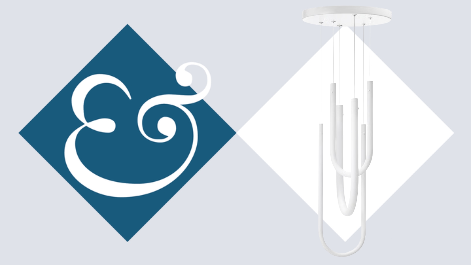 IKEA VARMBLIXT Pendant Light on tile background next to Homes &amp; Gardens '&amp;' logo.