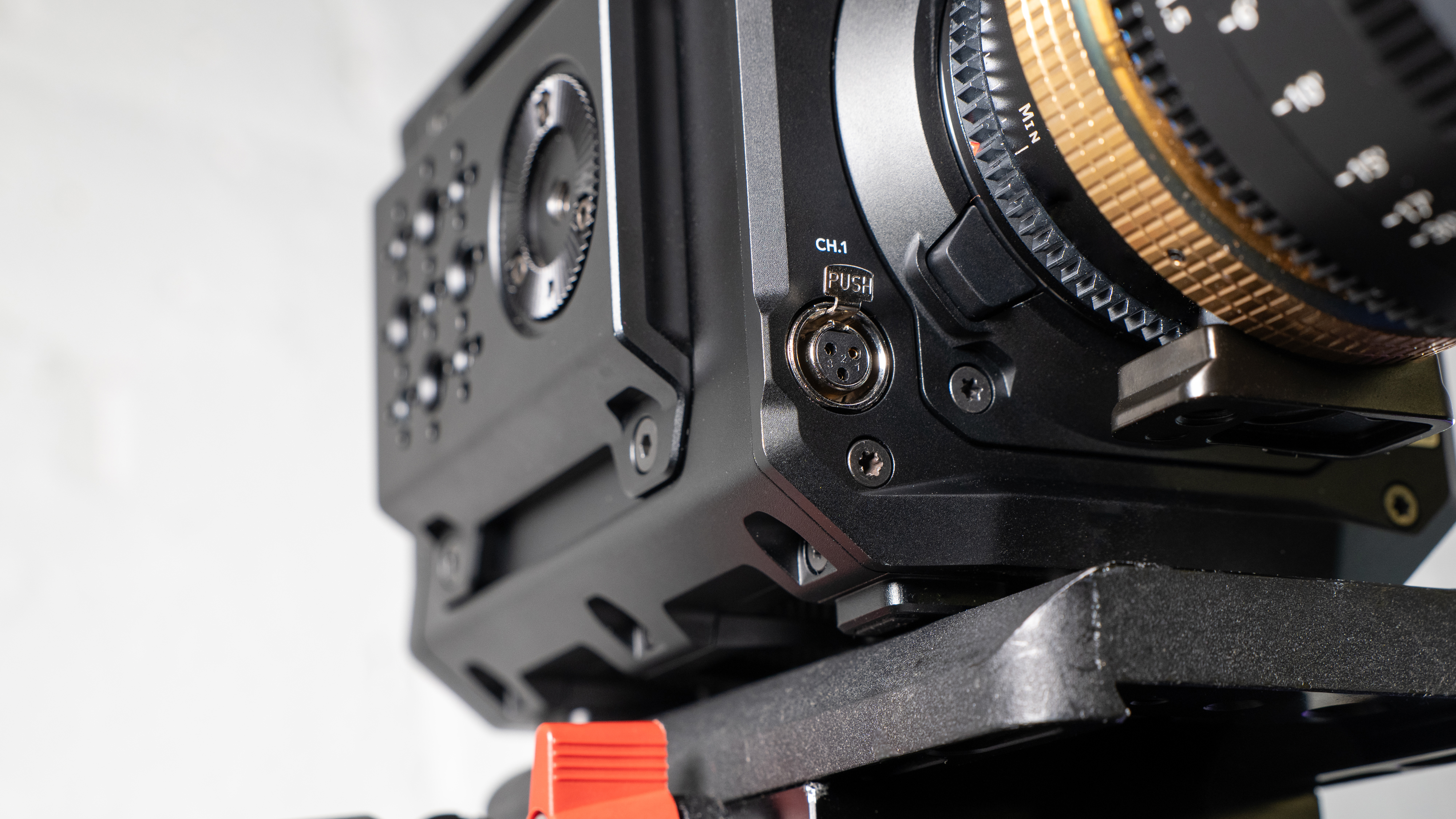 Blackmagic Pyxis 12K camera with lens attached