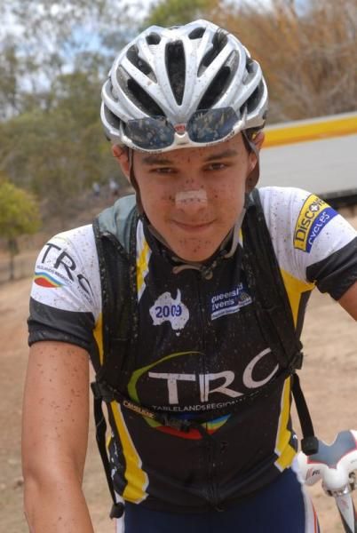 Happy after a second hot day at the Crocodile Trophy