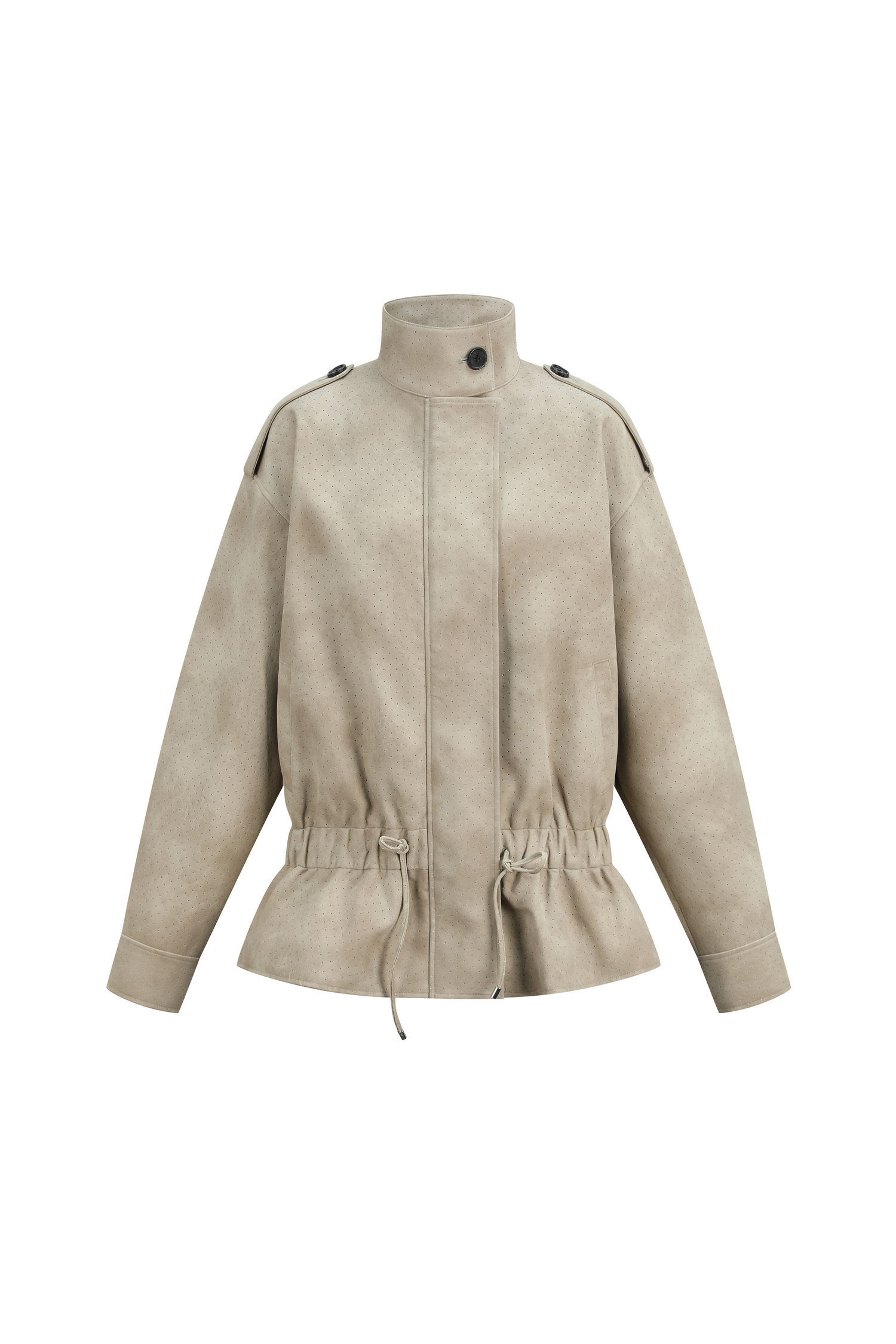 Perforated Suede Trench Coat &amp;mdash; Danz