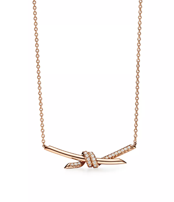Tiffany &amp;amp; Co., Pendant in Rose Gold with Diamonds
