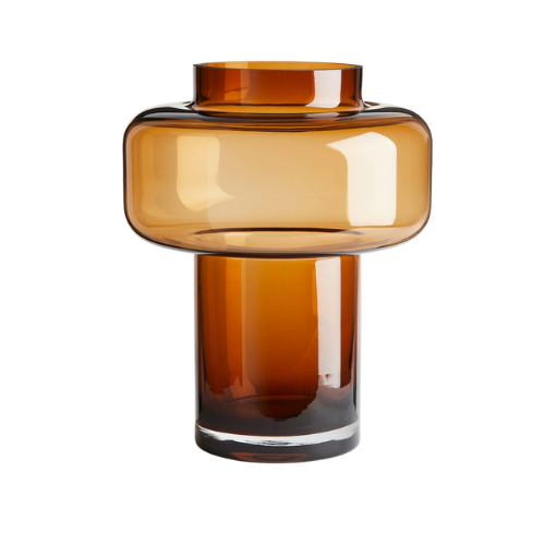 Tall Tiered Glass Vase