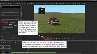 Make vehicle animations with iClone 7: Set the project physics