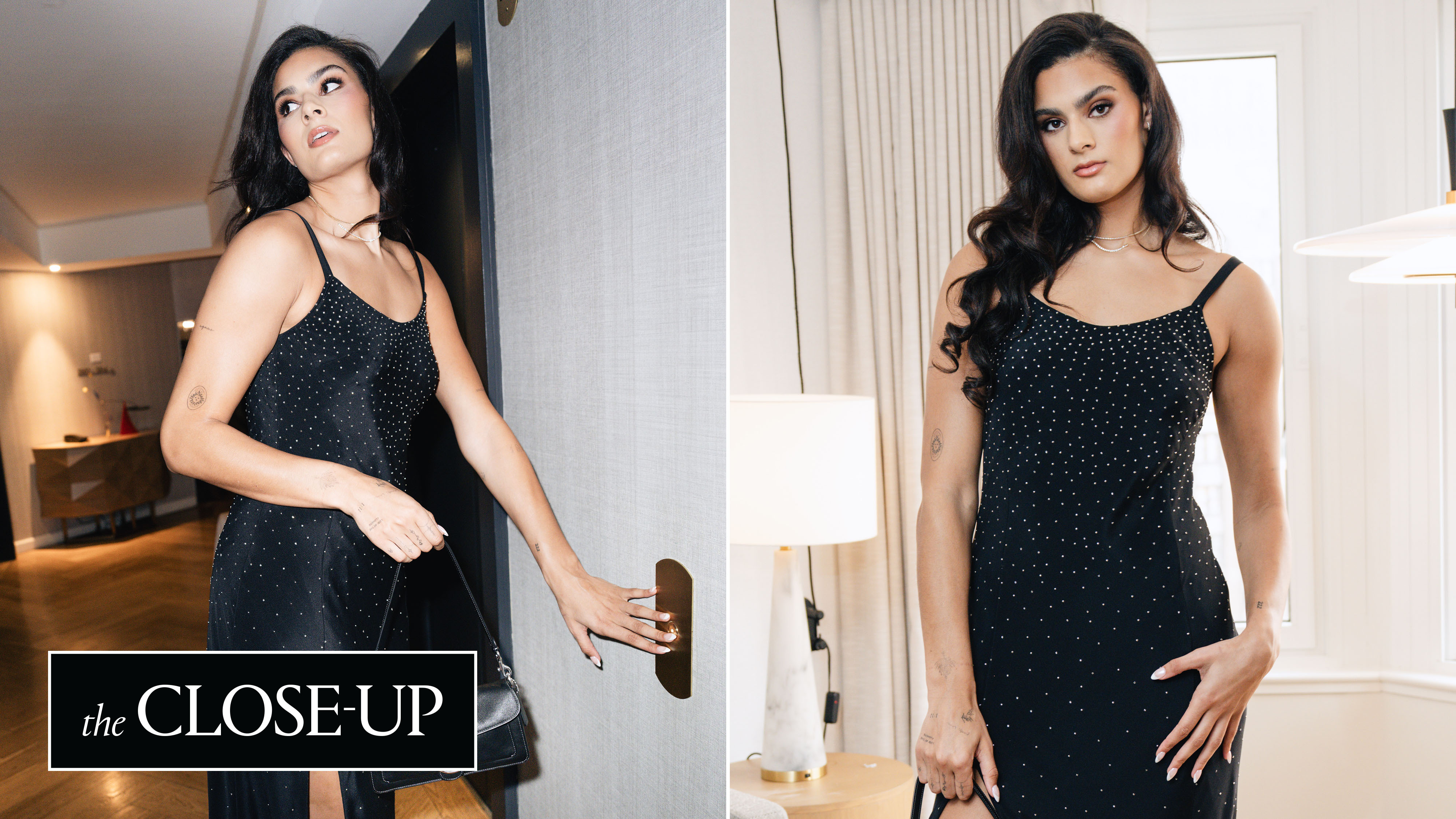 Lauren Betts gets ready for the 2026 WNBA Draft before wearing a custom Coach dress