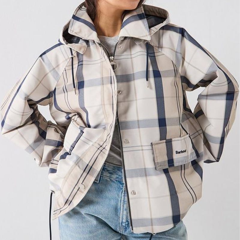 Barbour checked jacket