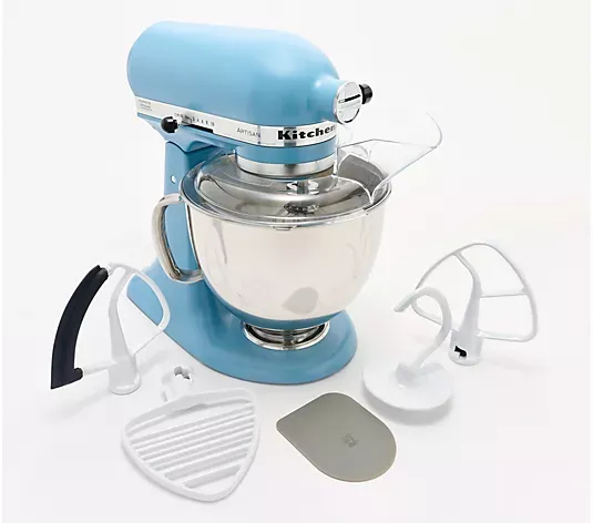 Kitchenaid 5-Qt Artisan Stand Mixer W/ Pastry Beater and Flex Edge