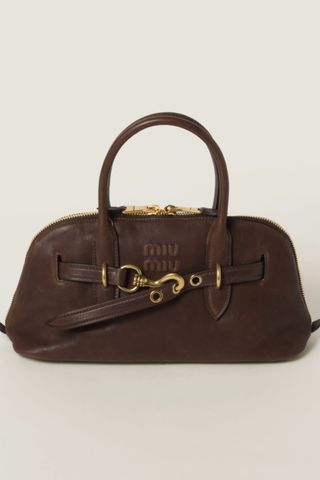 Miu Miu Aventure nappa leather top-handle bag