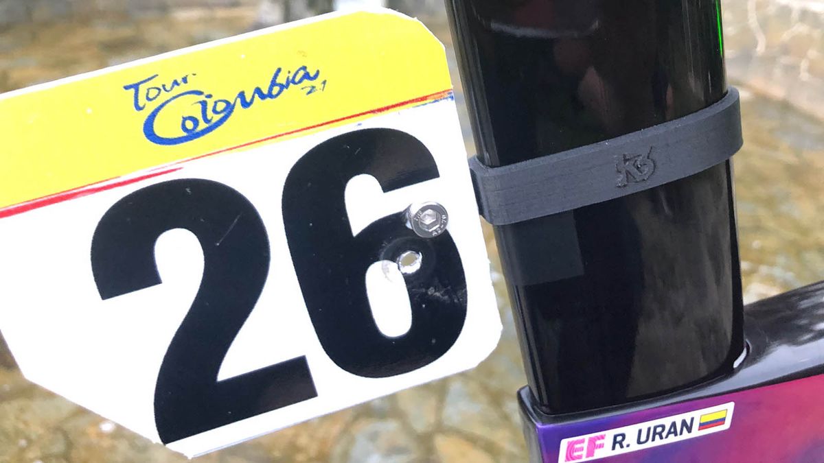 Accessories company K3 look to have made a seat post-specific number plate mount for the Cannondale SystemSix