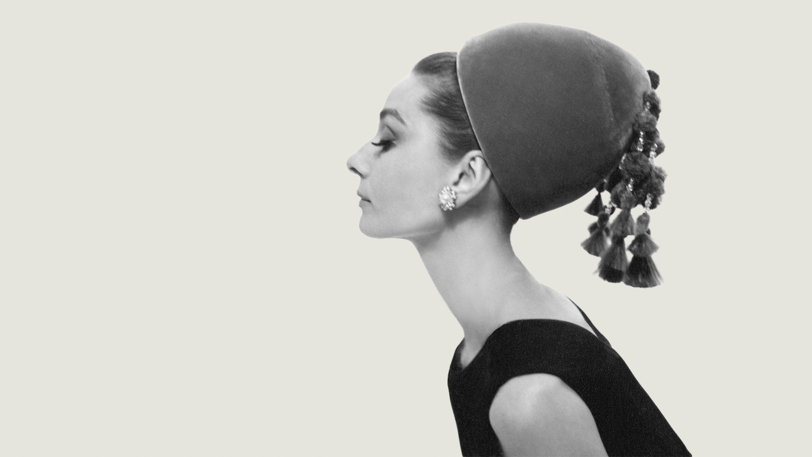 Audrey Hepburn in profile