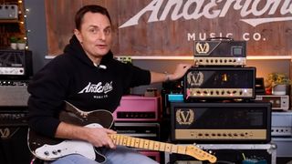 Lee Anderton with Victory Amps