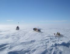 Radar equipment on the West Antarctic Ice Sheet during 2009-2010 fieldwork.