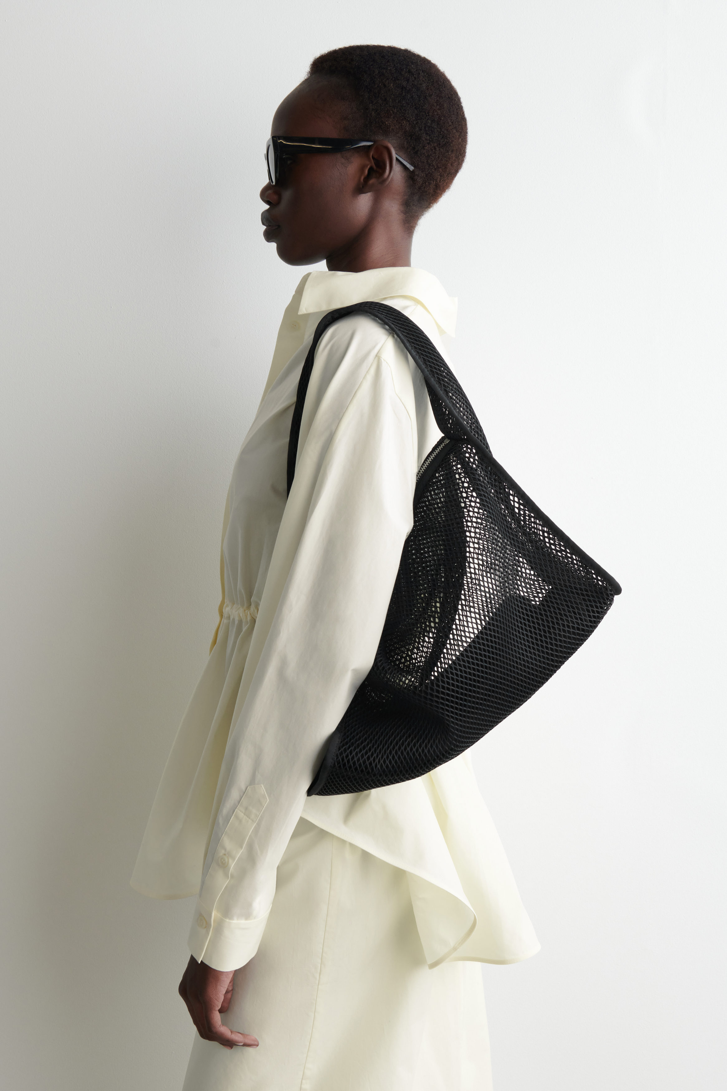 Slouchy Mini Tote Bag - Mesh